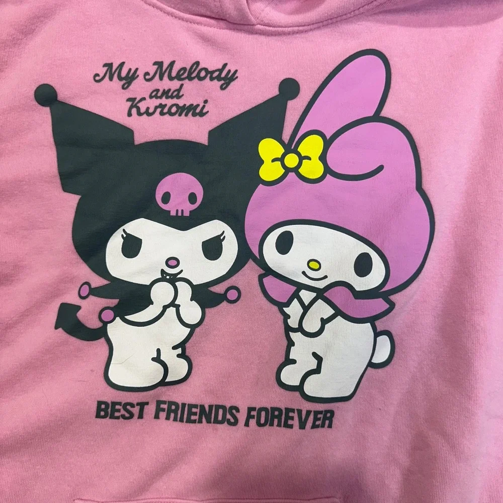 My Melody and Kuromi Pink Hoodie - Best Friends‎ Forever - Kids XL